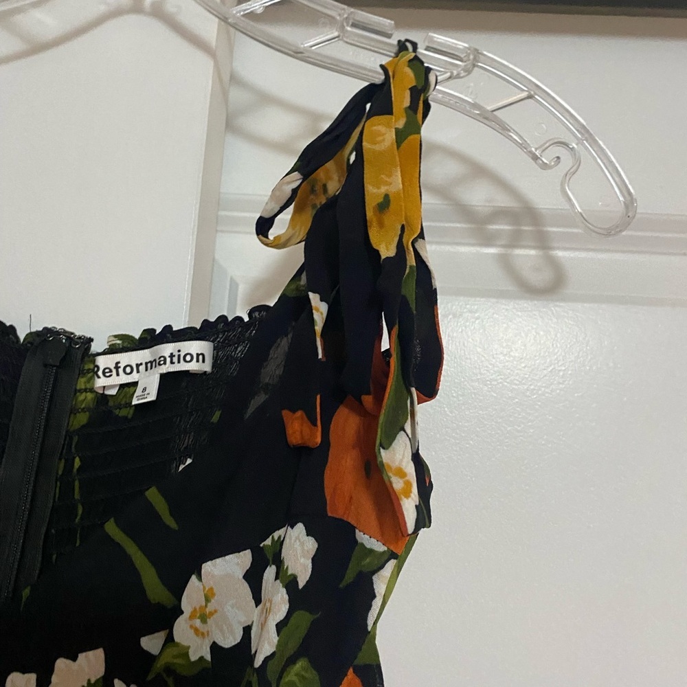 Reformation Nadira Floral Midi Dress Size 8 - Picture 6 of 7